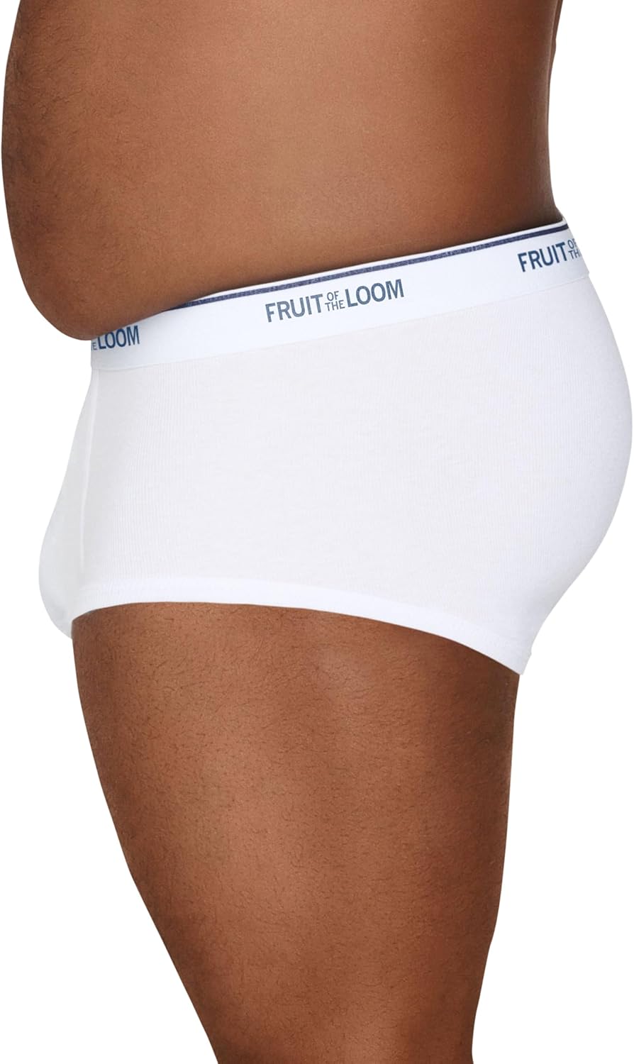 Fruit of the Loom mens Tag-free Cotton Briefs Underwear, Big Man - 6 Pack White, 4X-Large US