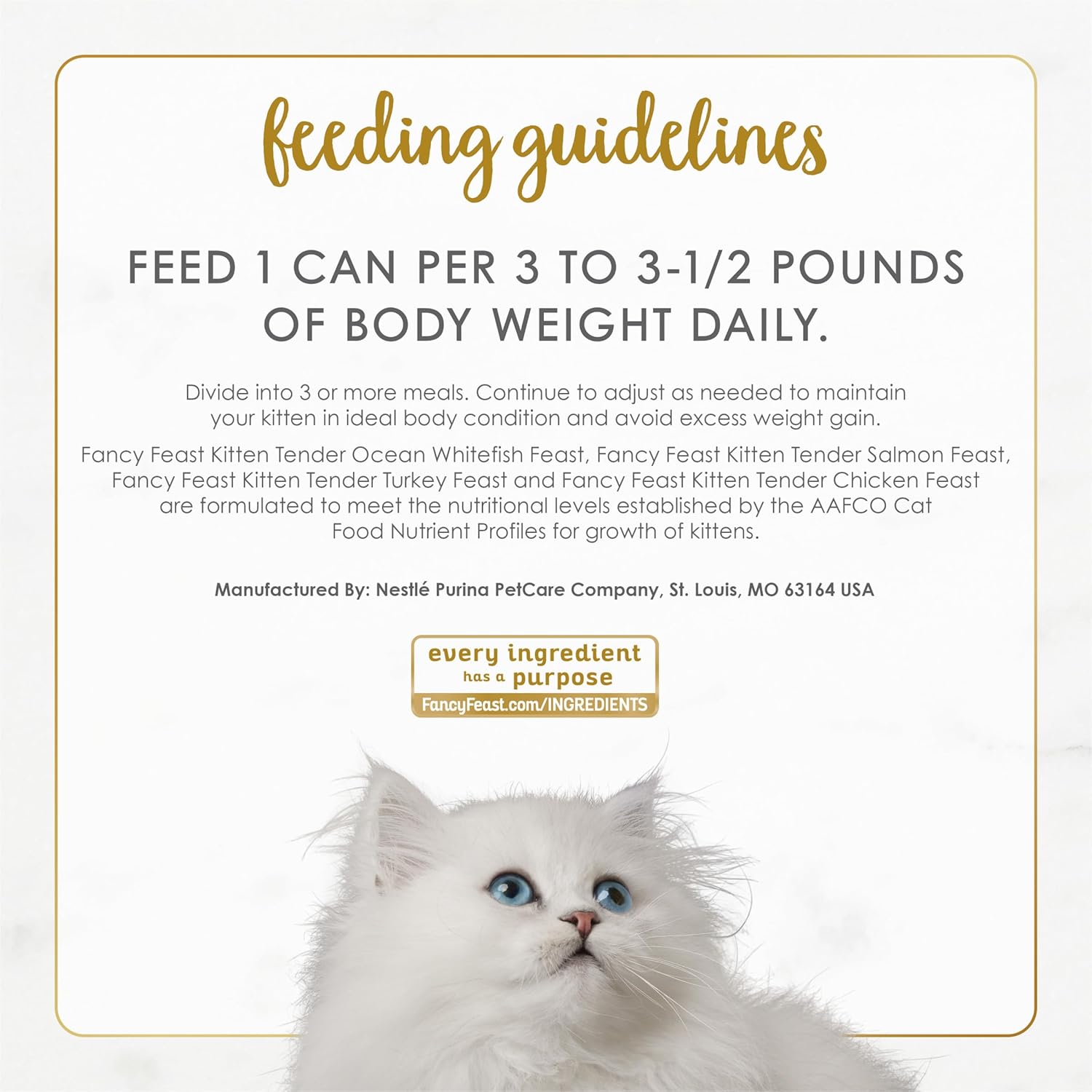 Pack varié de nourriture humide Purina Fancy Feast Tender Ocean pour corégone, dinde, poulet et saumon Feasts - Boîtes de 3 oz