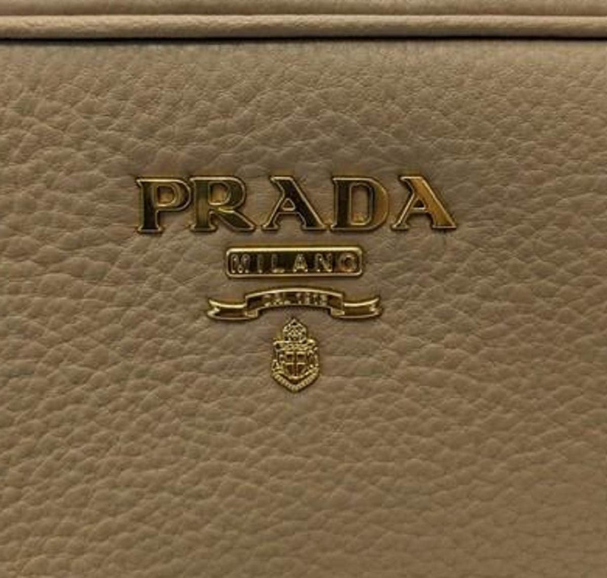Prada Crossbody Bag Handbag For Women - Beige Vitello Phenix Leather Double Zip Crossbody Bag 1BH079 Bags For Women