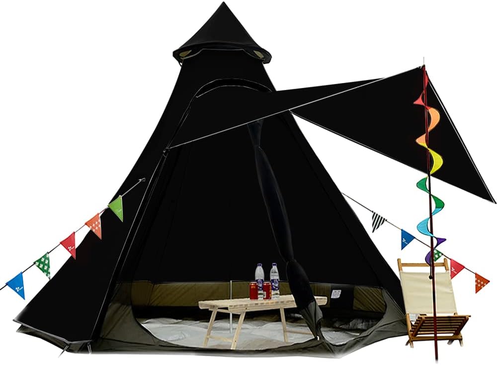 12x10'x8'Dome Camping Tent 5-6 Person 4 Season Double Layers Waterproof Anti-UV Windproof Tents Family Outdoor Camping Tent · v20