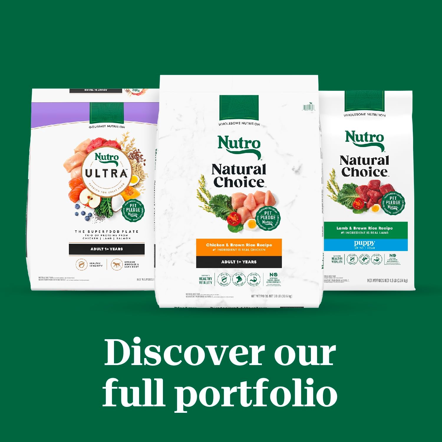 Nourriture sèche pour chiens Nutro Natural Choice pour adultes, recette de bœuf et de riz brun, 28 livres