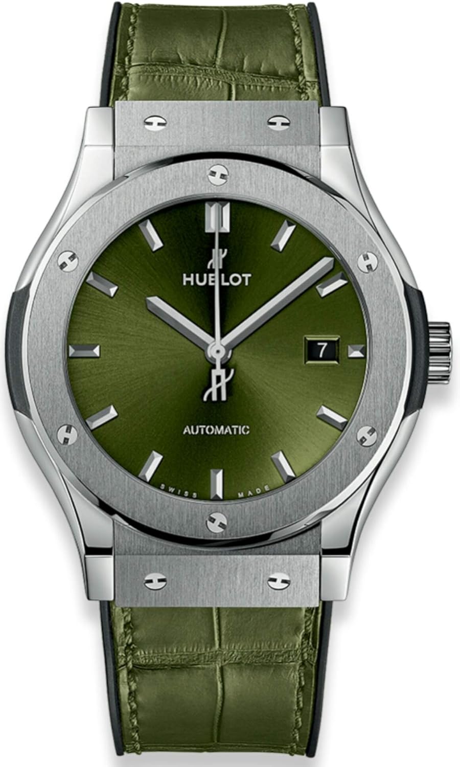 Hublot Classic Fusion Green Sunray Dial Automatyczny męski zegarek 542.NX.8970.LR