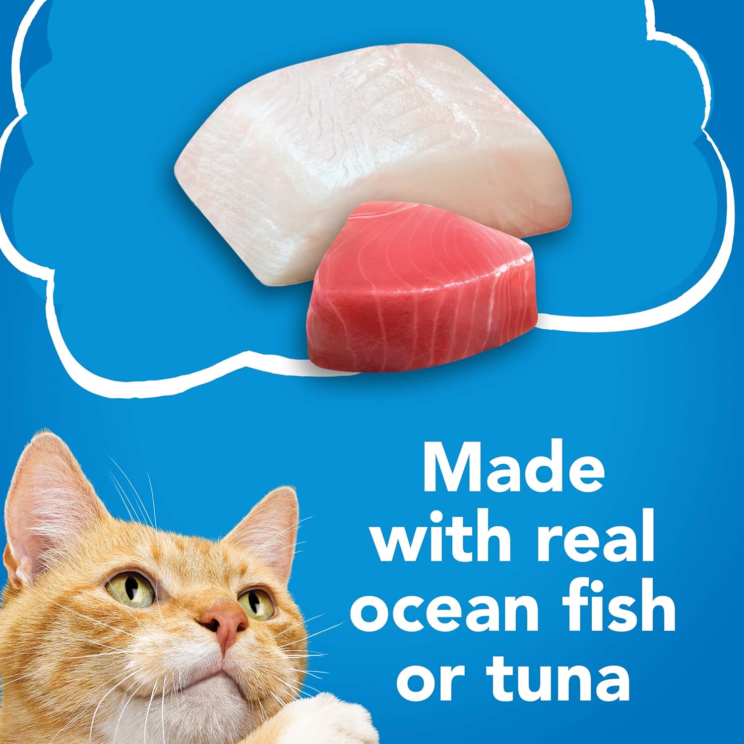 مجموعة متنوعة من طعام القطط الرطب من Purina Friskies، شرائح من Oceans of Delight Flaked Prime - 5.5 أونصة (عبوة من 40 قطعة)