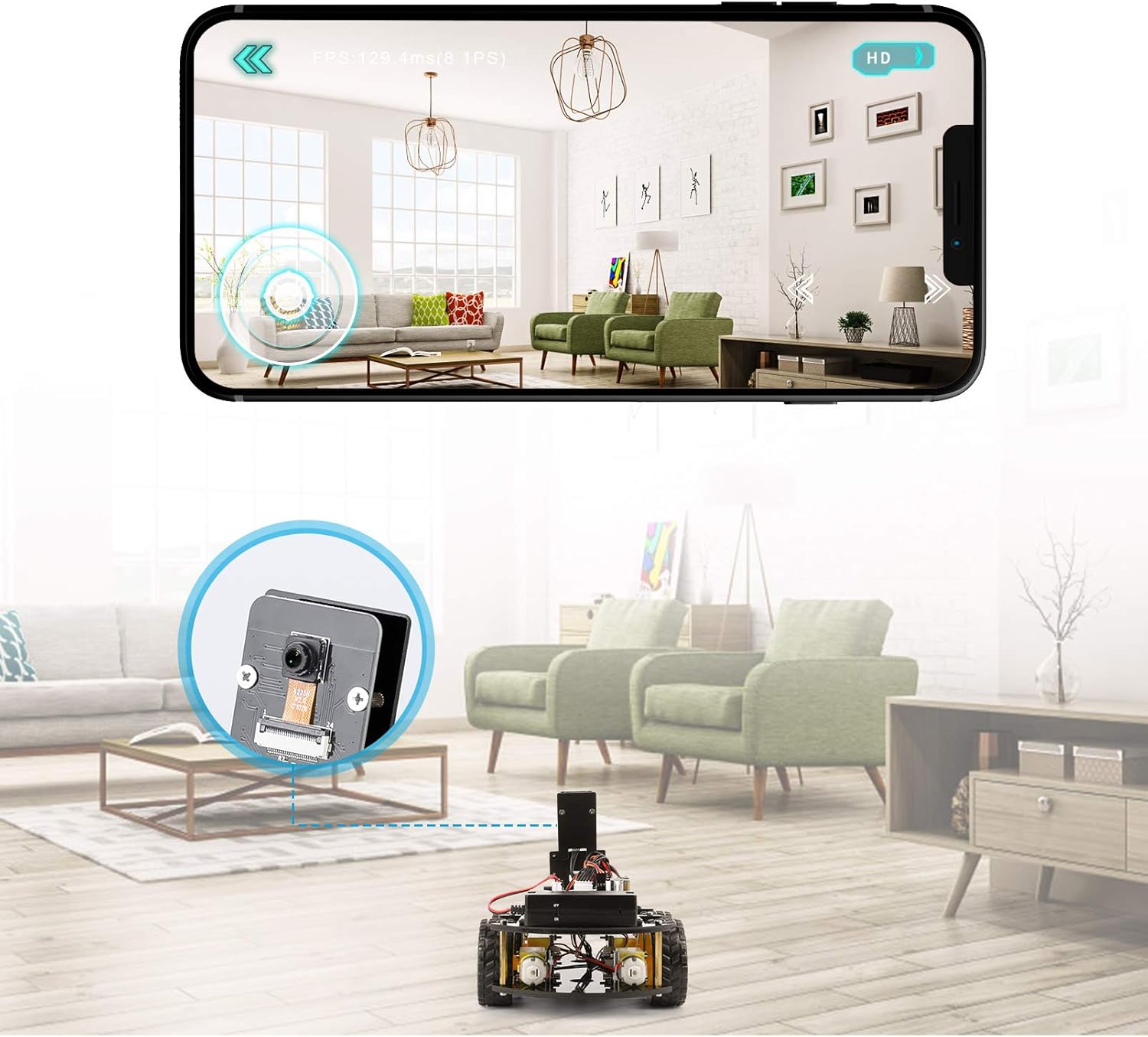 ELEGOO UNO R3 Smart Robot Car Kit V4 for Arduino Robotics for Kids Ages 8-12 12-16 STEM Science Kits Coding Gifts for 8 9 10 11 12 13 14 15 16 Year Old Boys Girls Teens Cool Engineering Building Toys · v2