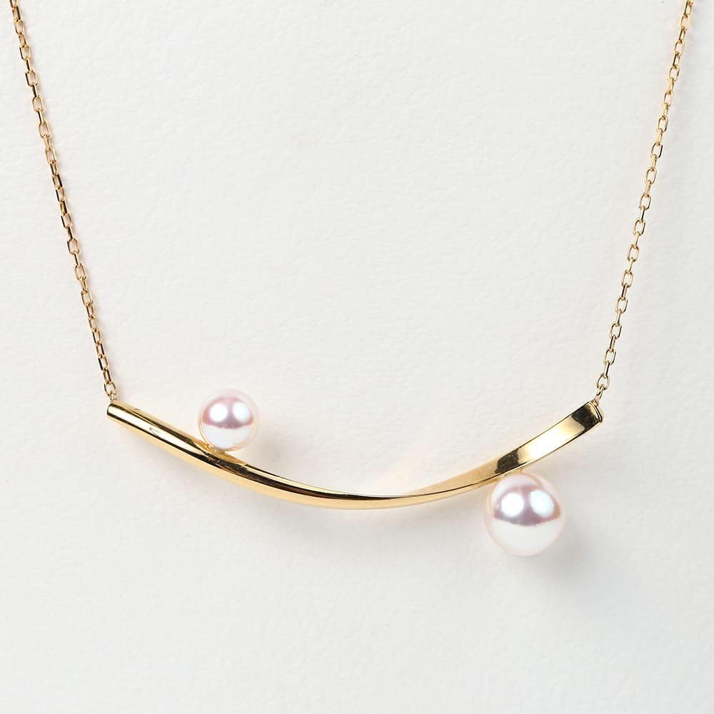 Dây chuyền mặt ngọc trai nuôi Akoya Nhật Bản 4,5-6,0mm dành cho nữ bằng vàng vàng 18K |