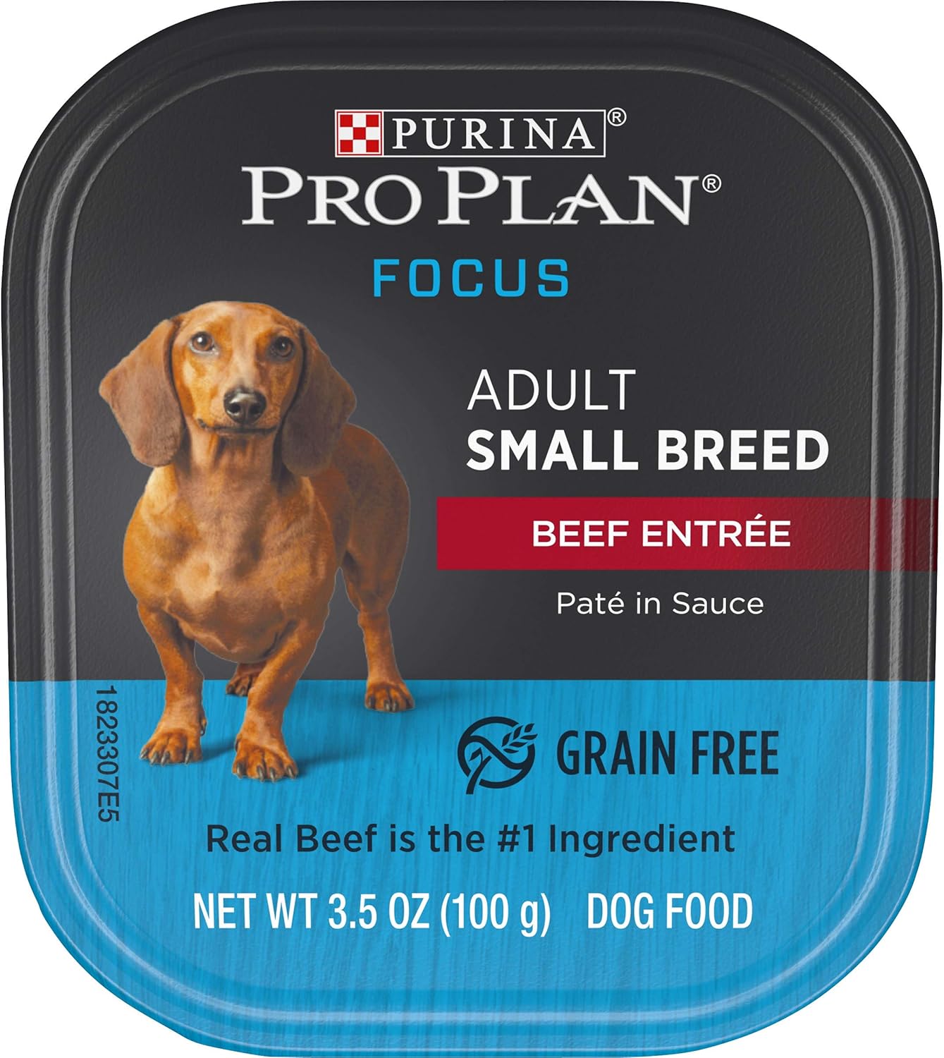 Nourriture humide Purina Pro Plan pour petits chiens, nourriture riche en protéines pour chiens adultes et de petites races de bœuf - (lot de 12) plateaux de 3,5 oz