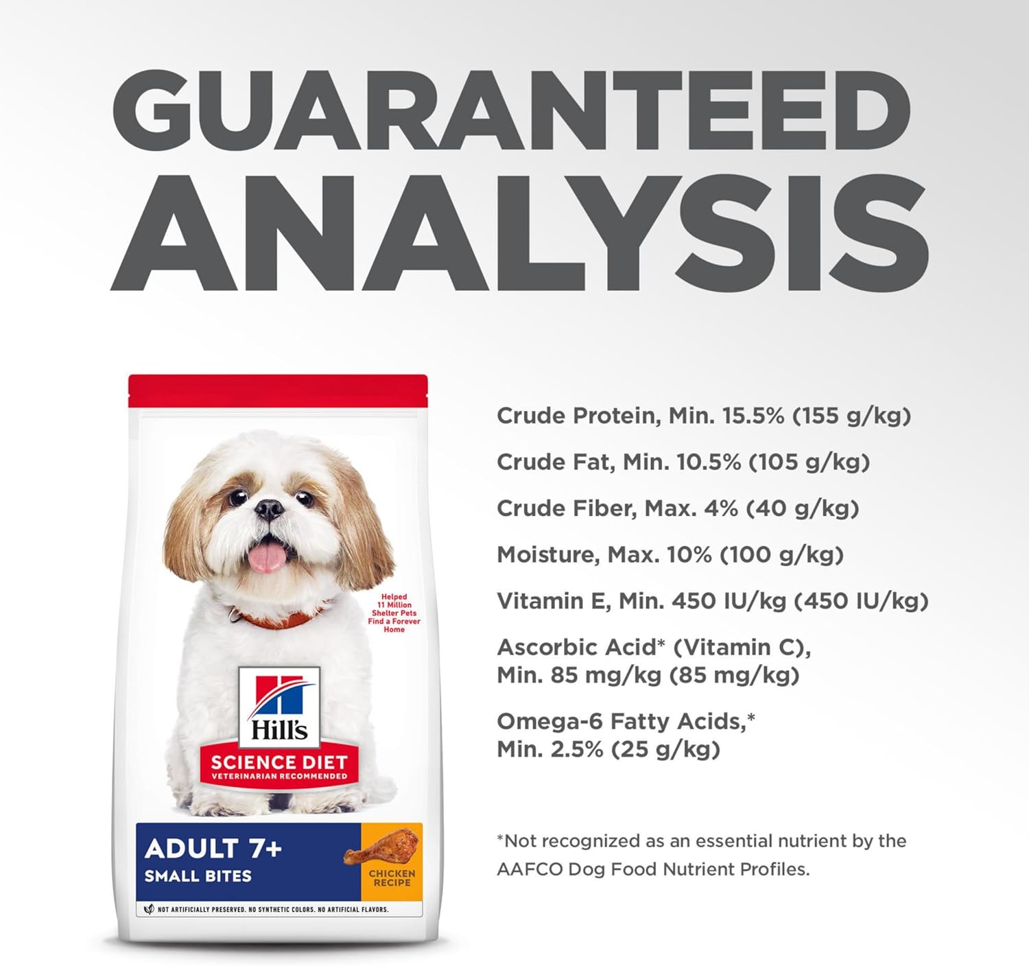 Hills Science Diet Adult 7 , Senior Adult 7  Premium Nutrition, Small Kibble, Dry Dog Food, Chicken, Brown Rice,  Barley, 15 lb Bag