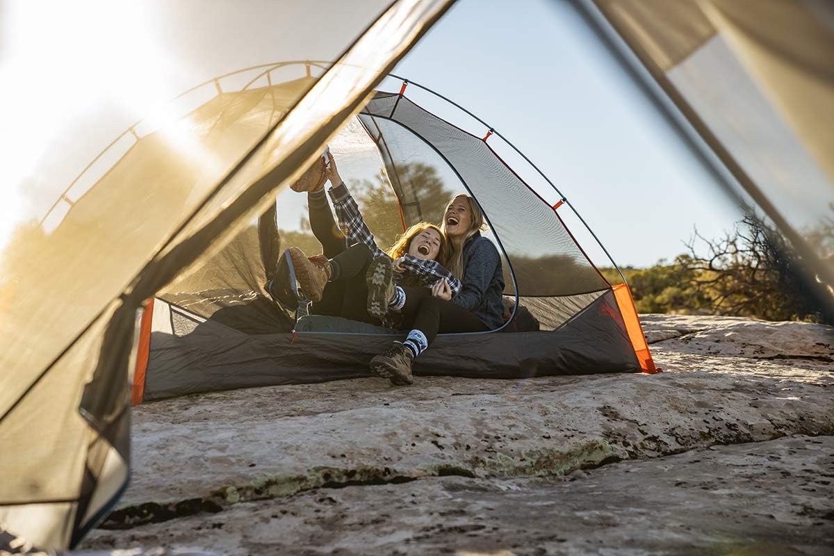 Kelty Late Start 4P - Quickcorner ile Hafif Sırt Çantası Çadırı, Alüminyum Direk Çerçevesi, Su Geçirmez Polyester Sinek, 4 Kişi Kapasitesi