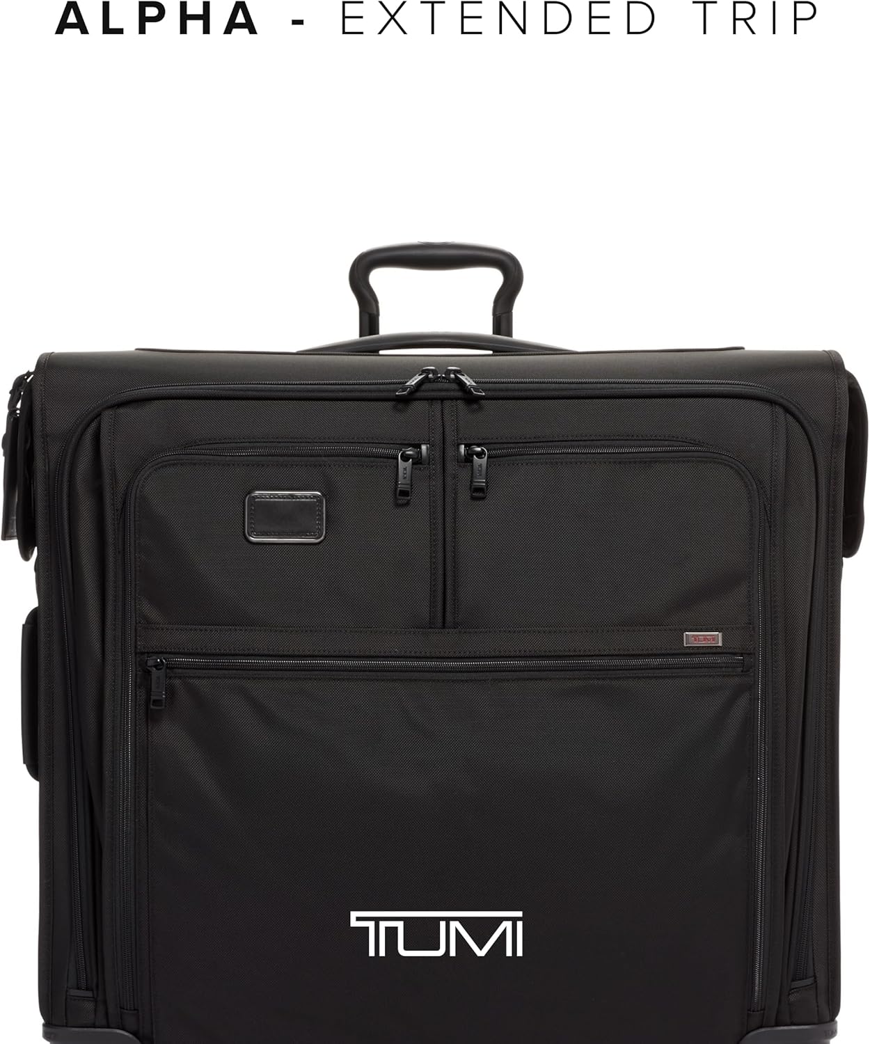 TUMI - Alpha Extended Trip 4 Wheeled Garment Bag - 4-Wheeled Clothing Bag for Hanging Suits, Dresses  Coats - With TSA Lock - Black