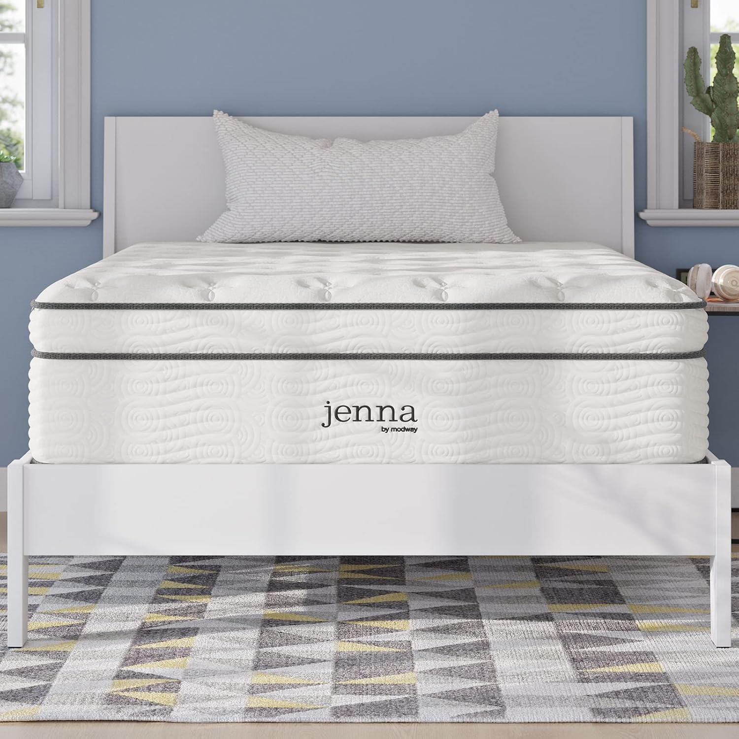 Modway Jenna 14” Innerspring and Memory Foam Full Mattress With Individually Encased Coils · v2