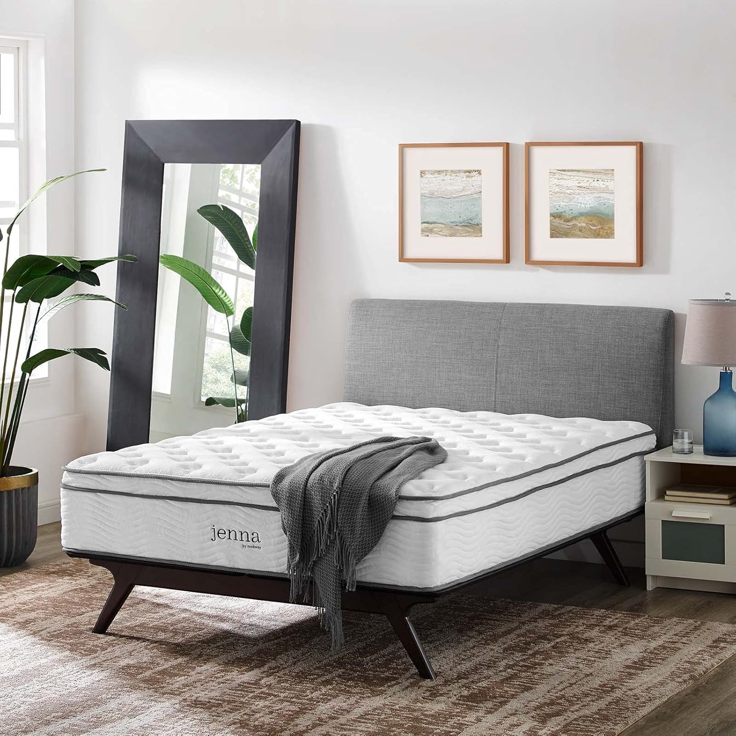 Modway Jenna 14” Innerspring and Memory Foam Full Mattress With Individually Encased Coils · v2