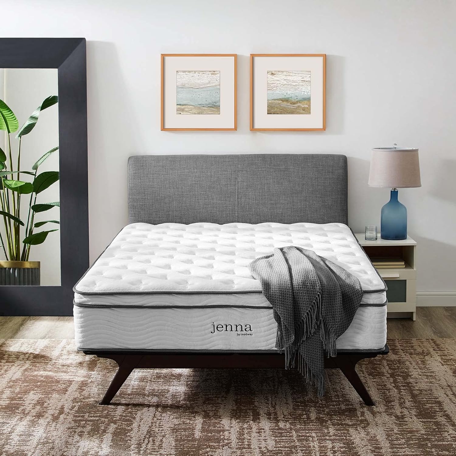 Modway Jenna 14” Innerspring and Memory Foam Full Mattress With Individually Encased Coils · v2