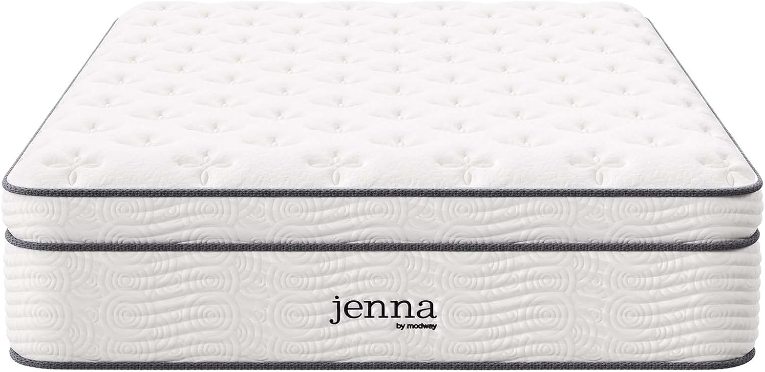 Modway Jenna 14” Innerspring and Memory Foam Full Mattress With Individually Encased Coils · v2