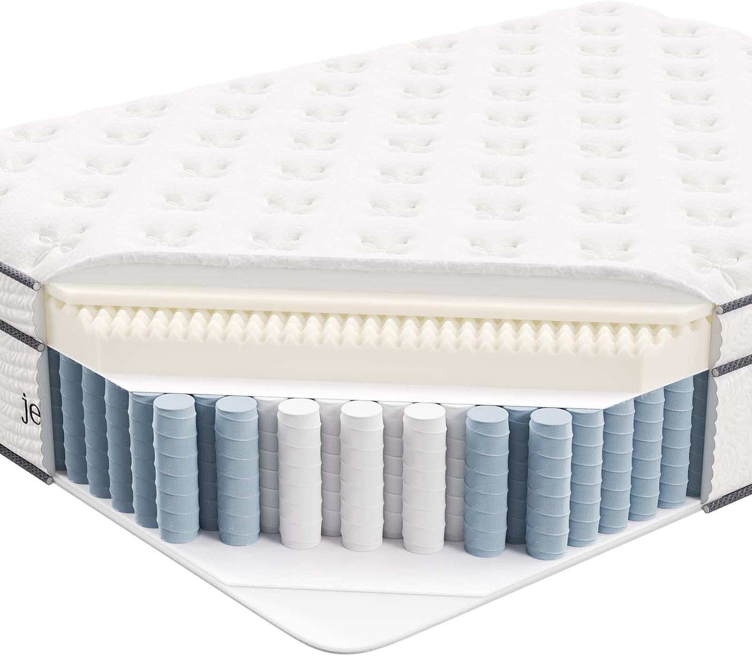 Modway Jenna 14” Innerspring and Memory Foam Full Mattress With Individually Encased Coils · v2