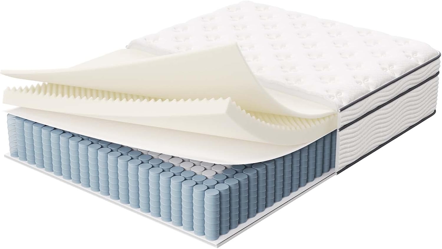 Modway Jenna 14” Innerspring and Memory Foam Full Mattress With Individually Encased Coils · v2