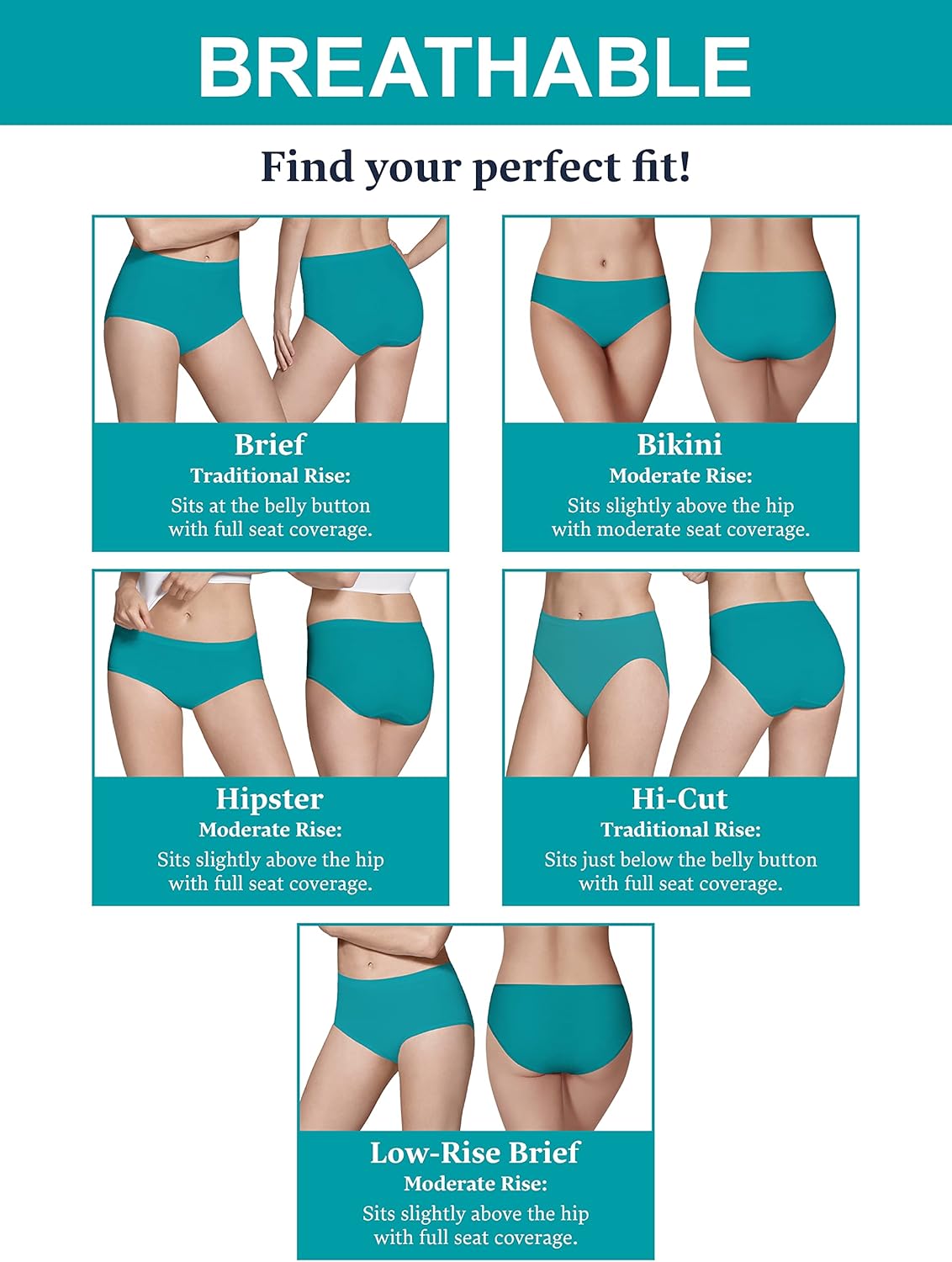 Fruit of the Loom womens Fit for Me Plus Size Underwear, Designed to Fit Your Curves · v2