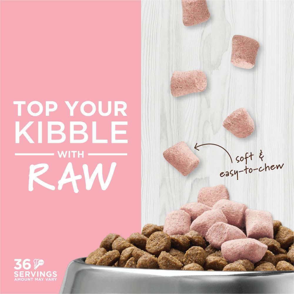 طعام القطط الطبيعي بالكامل من Instinct Freeze Dried Raw Boost Mixers Grain Free Skin Coat Health Recipe من Nature's Variety، كيس 5.5 أونصة