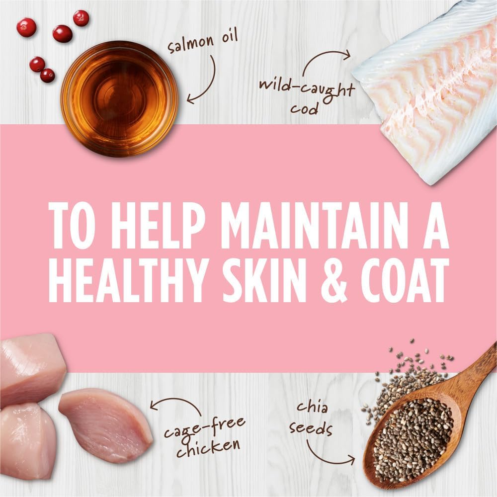 طعام القطط الطبيعي بالكامل من Instinct Freeze Dried Raw Boost Mixers Grain Free Skin Coat Health Recipe من Nature's Variety، كيس 5.5 أونصة