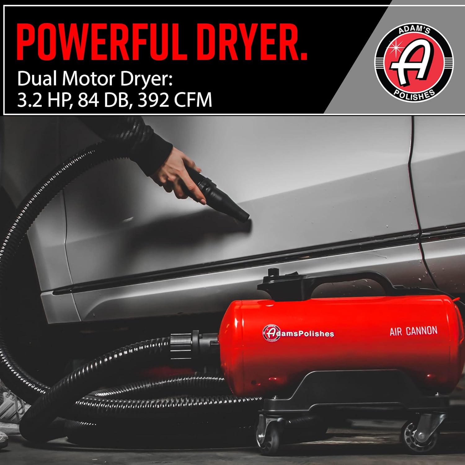 Adams Air Cannon Car Dryer Blower - Powerful Detailing Wash | Filtered Dryers, Blowers  Blades Safer Than Microfiber Towel Cloth · v5
