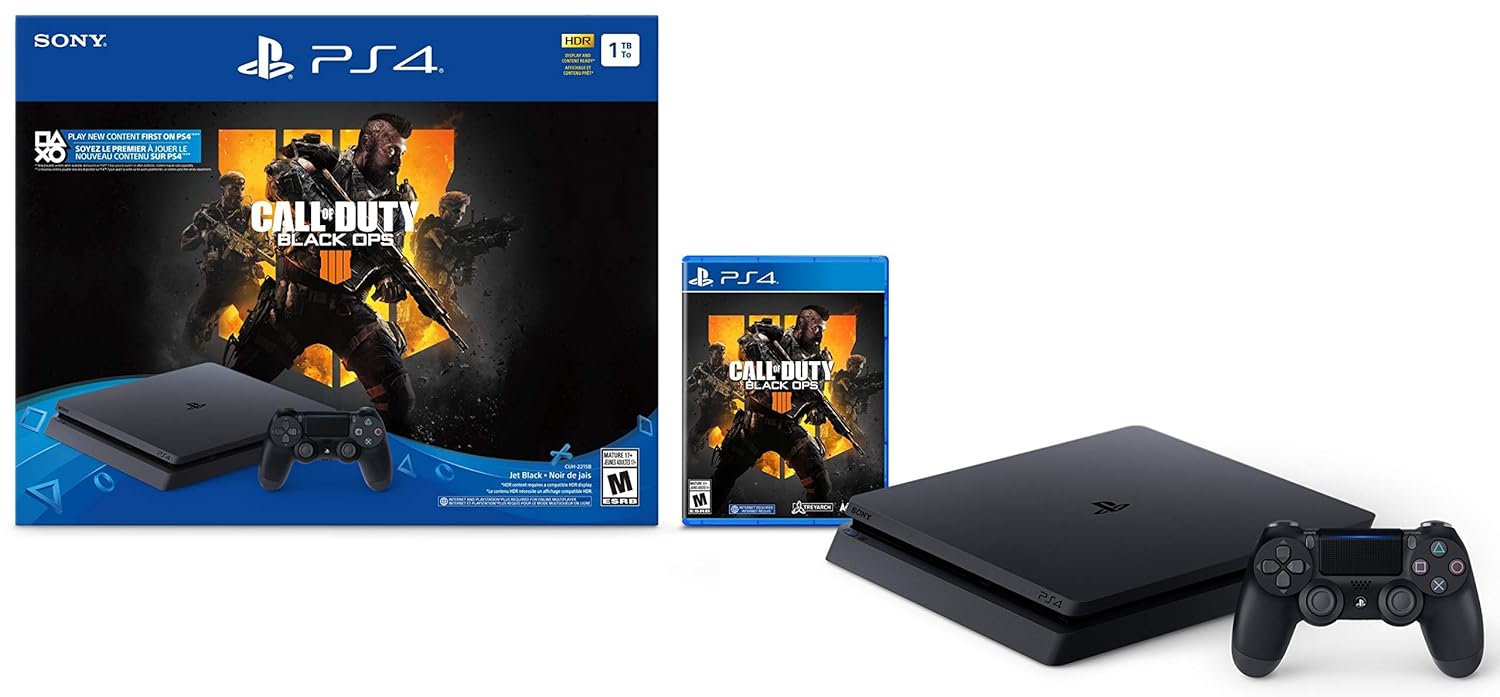 PlayStation 4 Slim 1 TB Konsol - Call of Duty: Black Ops 4 Paketi (Yenilendi)