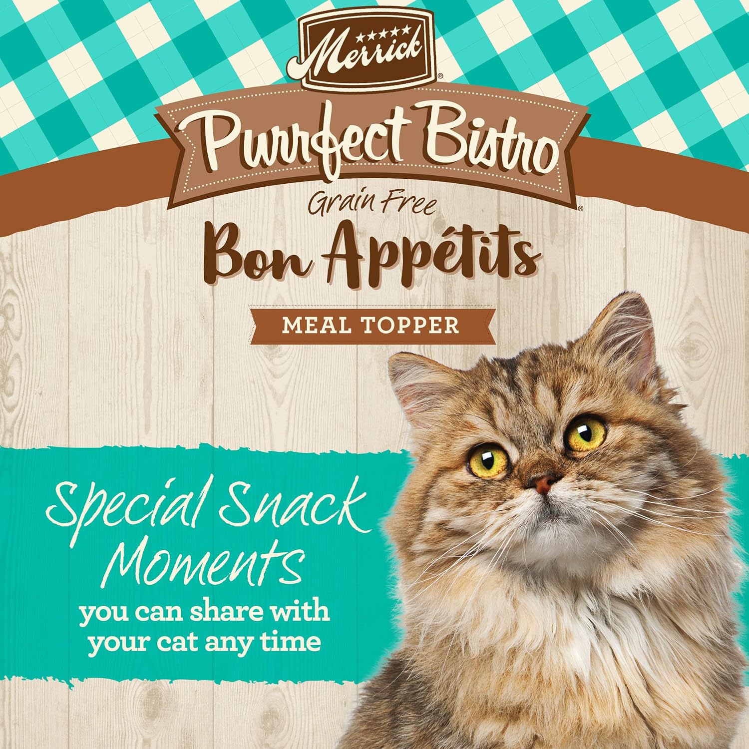 Merrick Purrfect Bistro Bon Appetits Premium Grain Free Wet Cat Food Topper, Salmon Recipe Morsels in Gravy - (Pack of 24) 3 oz. Pouches · v6