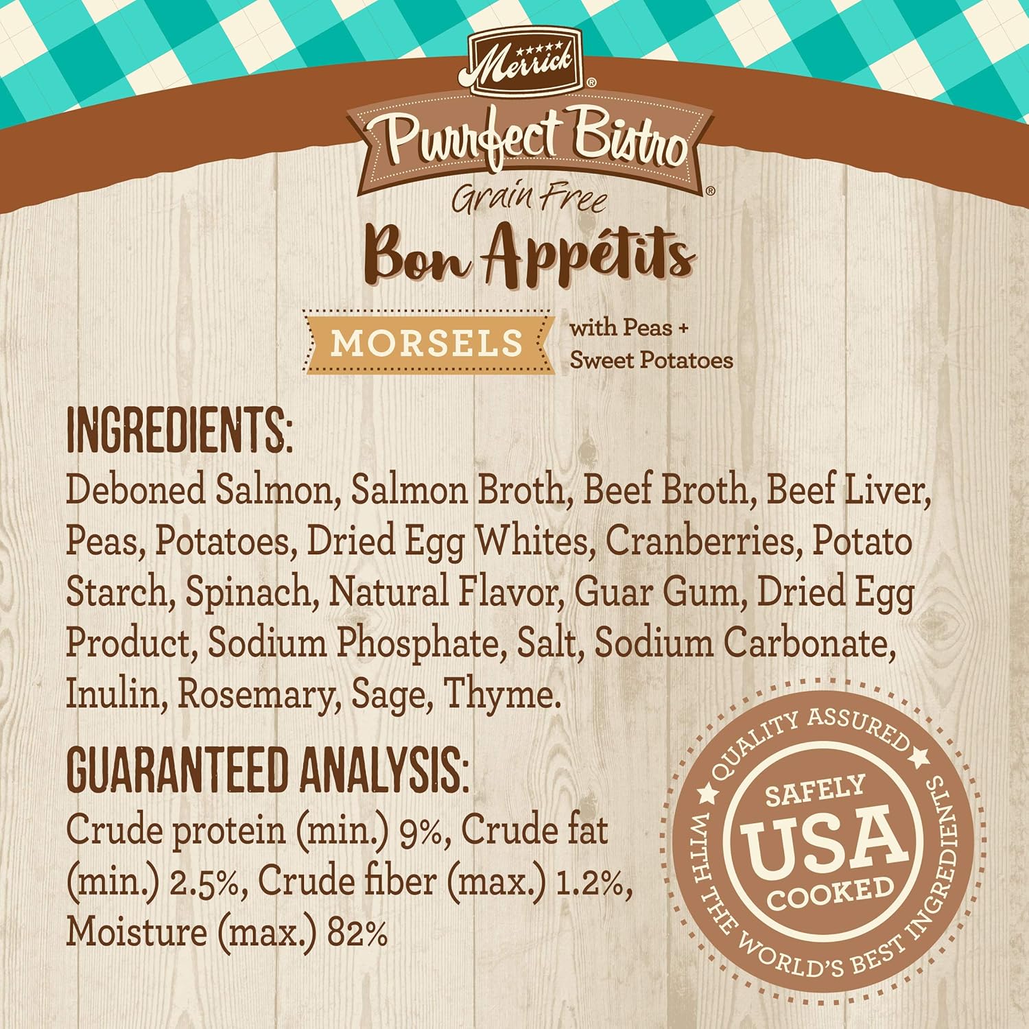Merrick Purrfect Bistro Bon Appetits Premium Grain Free Wet Cat Food Topper, Salmon Recipe Morsels in Gravy - (Pack of 24) 3 oz. Pouches · v6