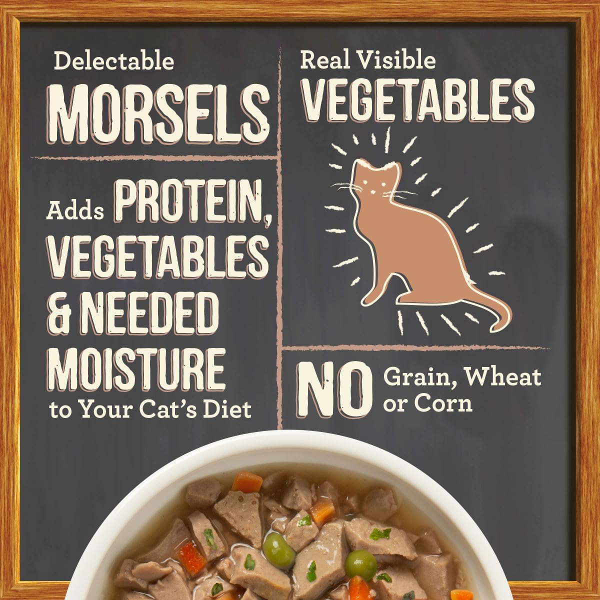 Merrick Purrfect Bistro Bon Appetits Premium Grain Free Wet Cat Food Topper, Salmon Recipe Morsels in Gravy - (Pack of 24) 3 oz. Pouches · v6