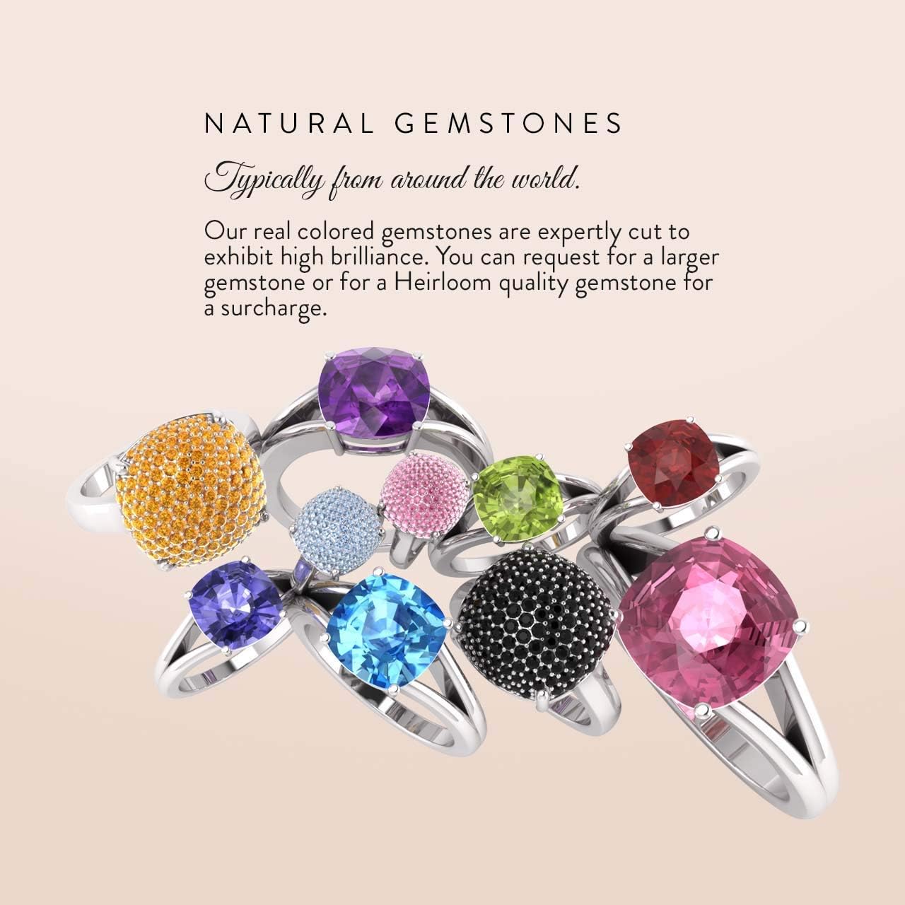 แหวนหมั้นเพชรและอัญมณีธรรมชาติและได้รับการรับรอง Diamondere ประดับในทองคำขาว 14K | แหวนแต่งงาน 3 ชิ้น 0.95 กะรัต ขนาด 4 ถึง 9 ของสหรัฐอเมริกา