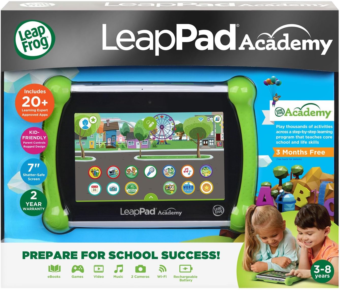 Tablet didattico per bambini LeapFrog LeapPad Academy, verde