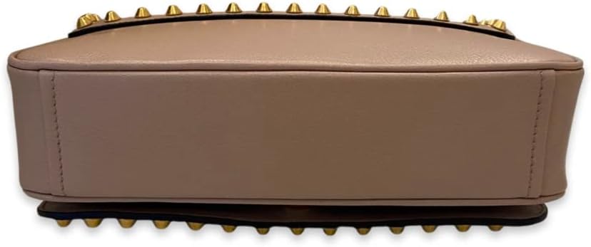 Prada Pattina Glace Calf Leather Cammeo Beige Pattina Studded Handbag · v3