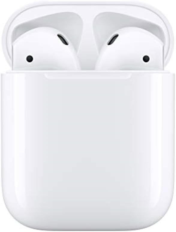 Apple AirPods (รุ่นที่ 2) หูฟังไร้สาย หูฟังบลูทูธ พร้อมเคสชาร์จ Lightning อายุการใช้งานแบตเตอรี่นานกว่า 24 ชั่วโมง ตั้งค่า iPhone ได้ง่ายดาย
