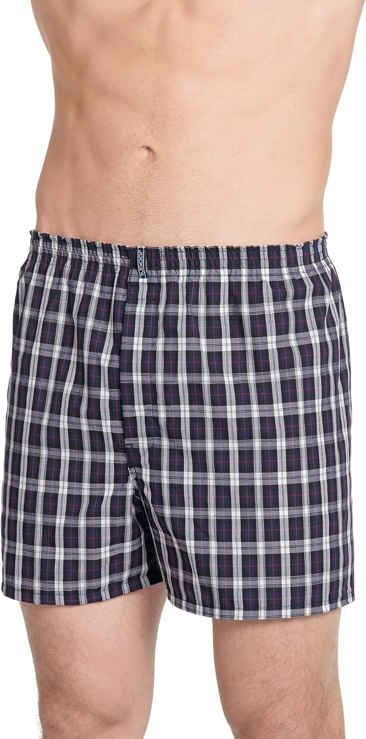 Jockey Mens Underwear Classics Full Cut 5 Boxer - 3 Pack