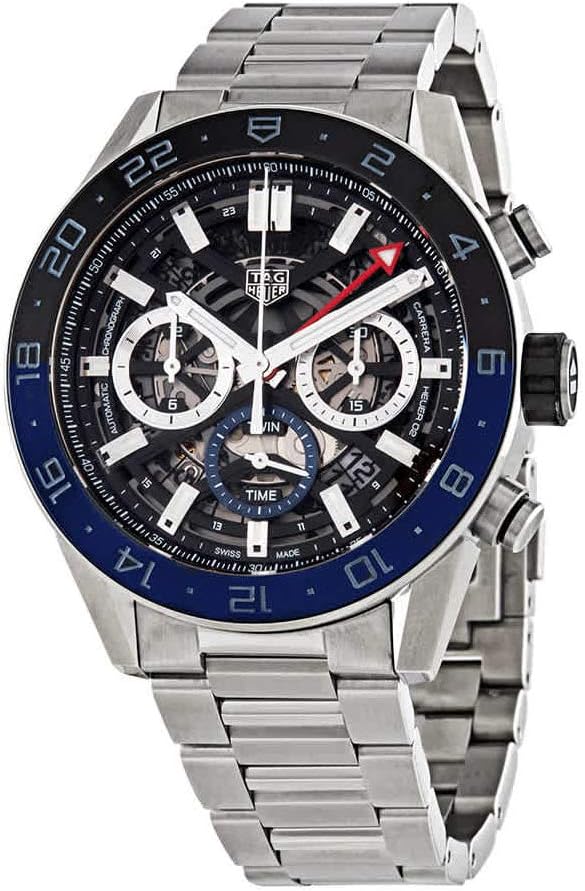 Tag Heuer Carrera Chronograph Automatic Batman Bezel Mens Watch CBG2A1Z.BA0658