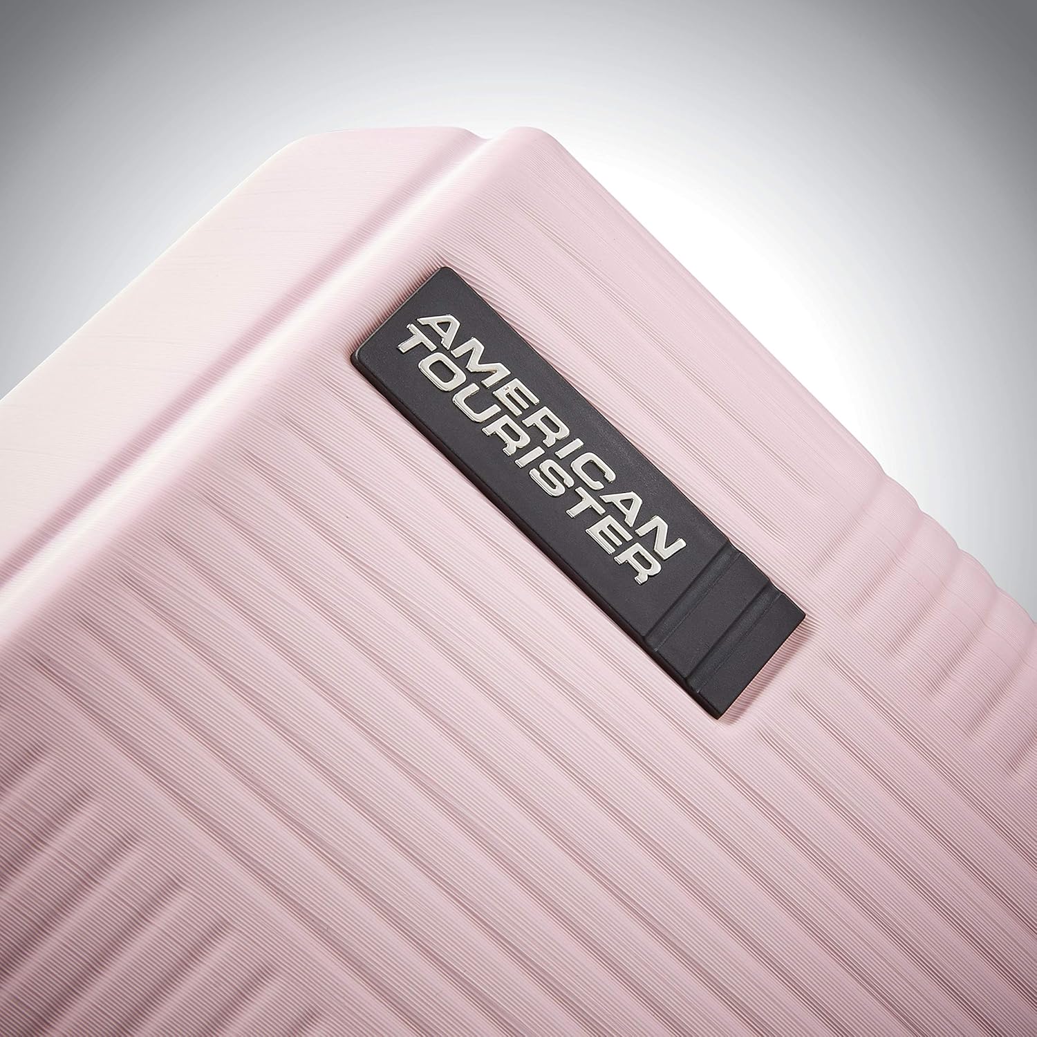 American Tourister Stratum XLT Expandable Hardside Luggage with Spinner Wheels, Pink Blush, Checked-Medium 24-Inch · v2