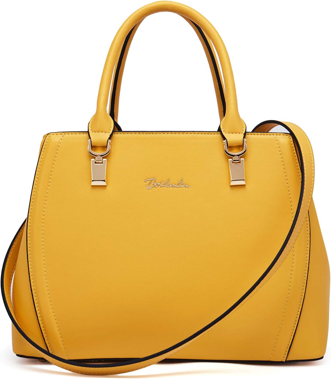 BOSTANTEN Women Leather Handbags Top Handle Satchel Purses Medium · v2