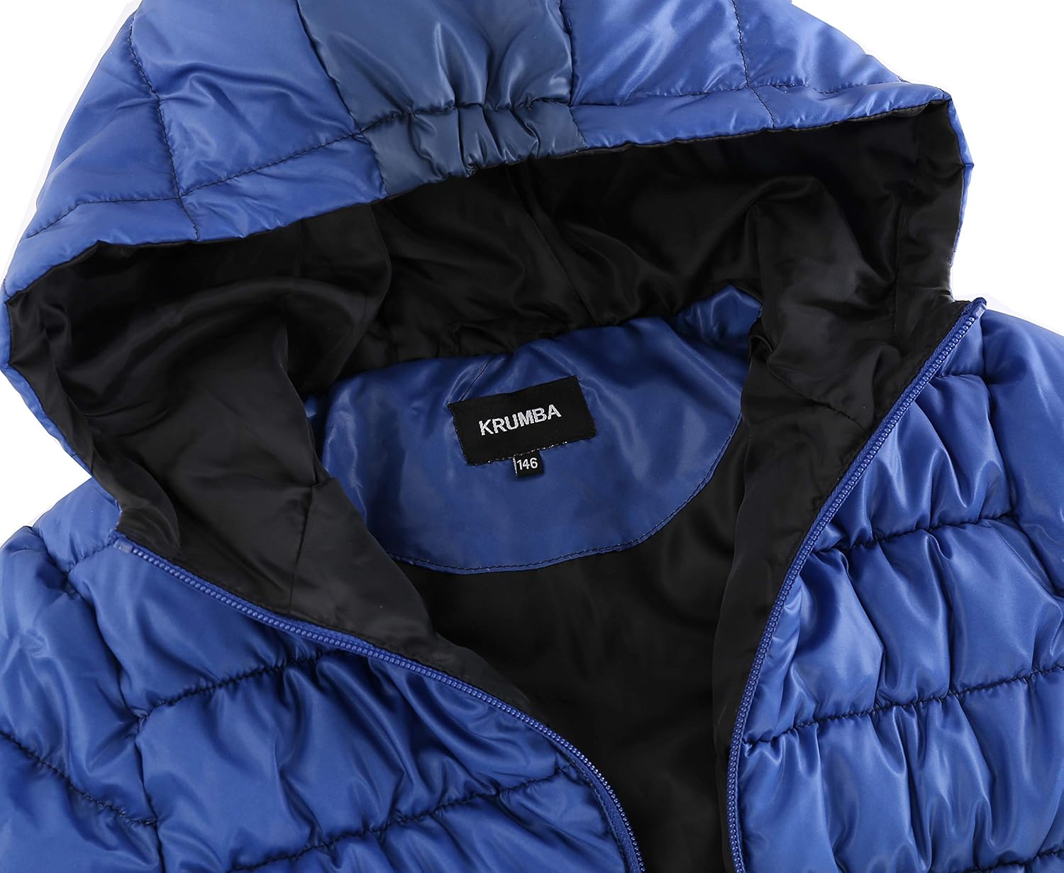 Boys Lightweight Puffer Jacket: Kids Waterproof Packable Outerwear Coat · v2