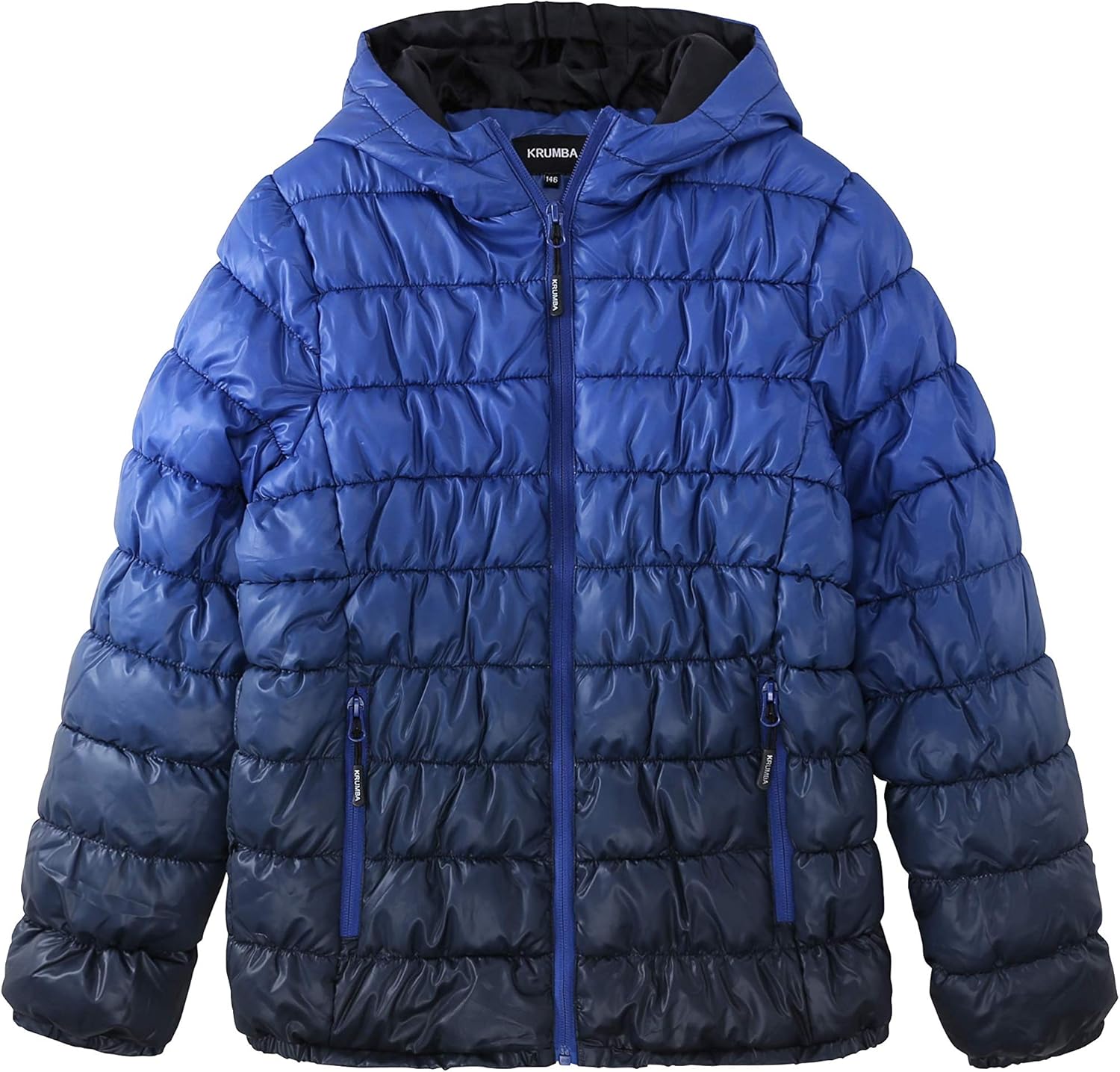 Boys Lightweight Puffer Jacket: Kids Waterproof Packable Outerwear Coat · v2