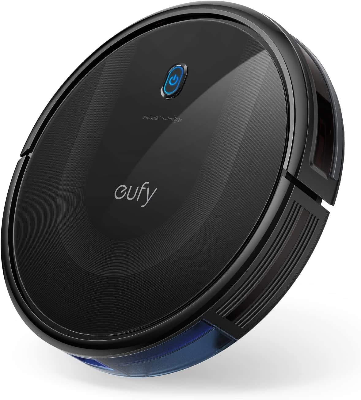 eufy Robot Vacuum 11S MAX, super cienki, mocne ssanie, cichy, samoładujący się odkurzacz automatyczny, czyści twarde podłogi do dywanów o średnim włosie, czarny