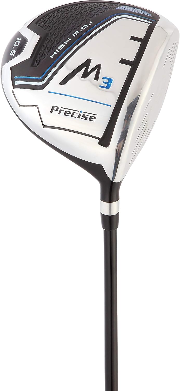 Precise M3 Mens Complete Golf Clubs Package Set Includes Driver, Fairway, Hybrid, 6-PW, Putter, Stand Bag, 3 H/C's - Right Handed - Regular, Petite or Tall Size · v2