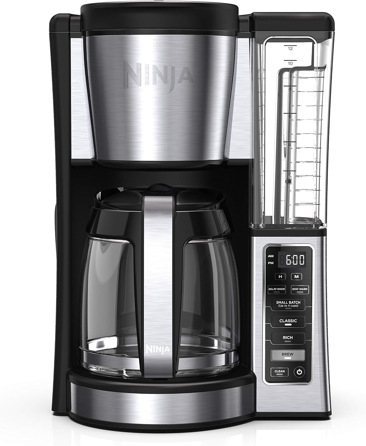Ninja 12-Cup Programmable Coffee Brewer, 2 Brew Styles, Adjustable Warm Plate, 60oz Water Reservoir, Delay Brew - Black/Stainless Steel · v2
