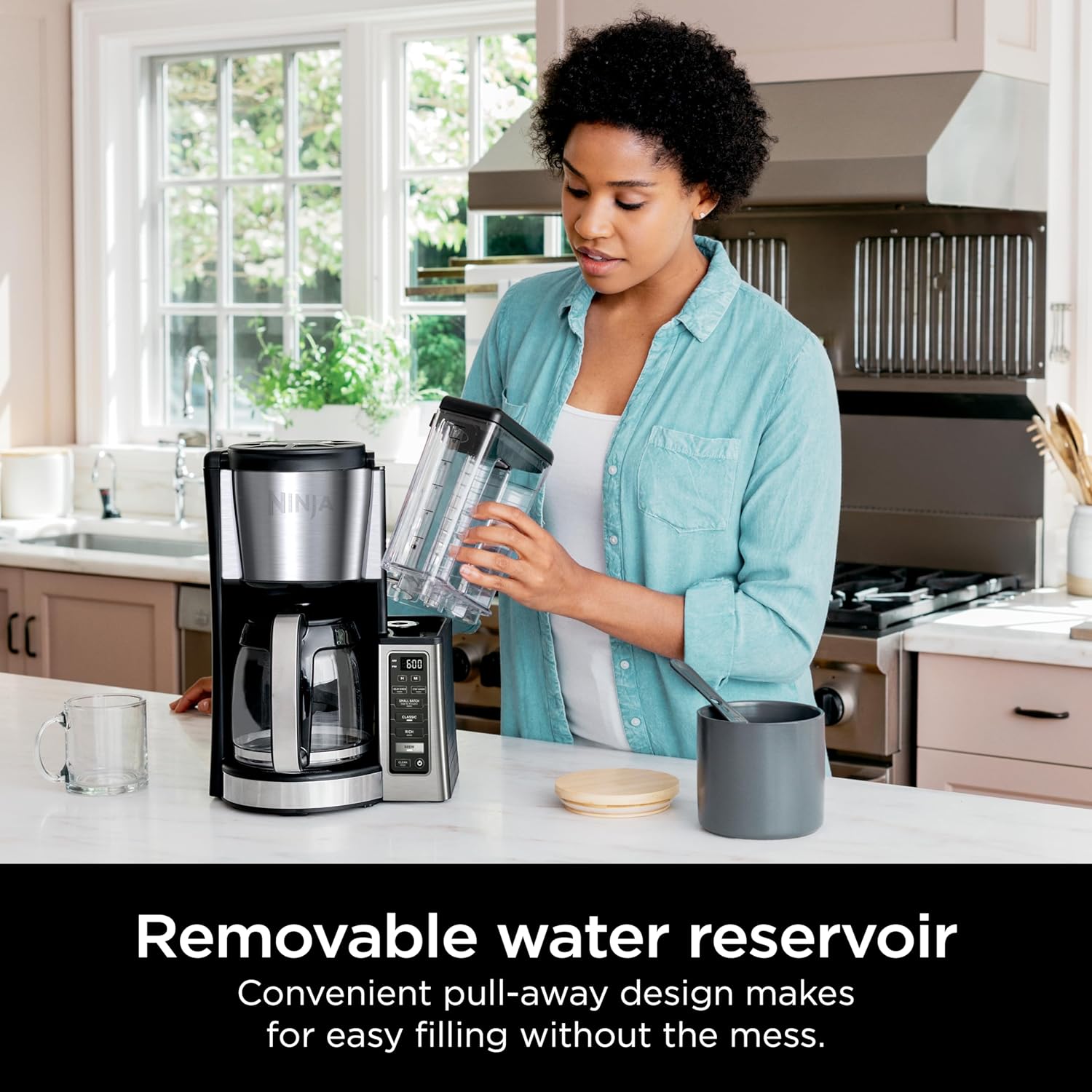 Ninja 12-Cup Programmable Coffee Brewer, 2 Brew Styles, Adjustable Warm Plate, 60oz Water Reservoir, Delay Brew - Black/Stainless Steel · v2