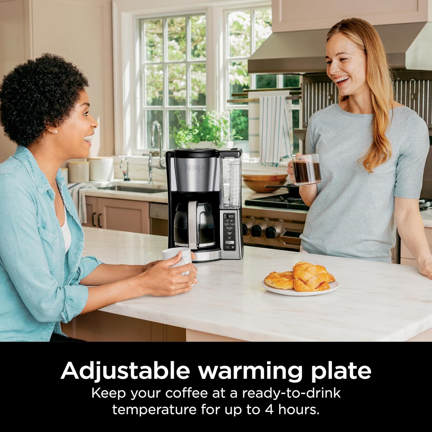 Ninja 12-Cup Programmable Coffee Brewer, 2 Brew Styles, Adjustable Warm Plate, 60oz Water Reservoir, Delay Brew - Black/Stainless Steel · v2