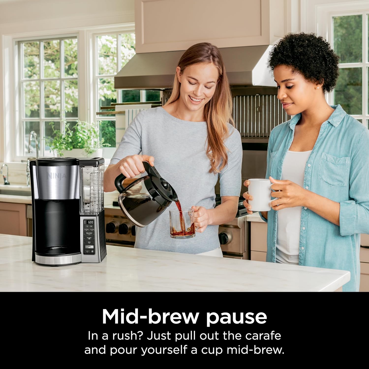 Ninja 12-Cup Programmable Coffee Brewer, 2 Brew Styles, Adjustable Warm Plate, 60oz Water Reservoir, Delay Brew - Black/Stainless Steel · v2