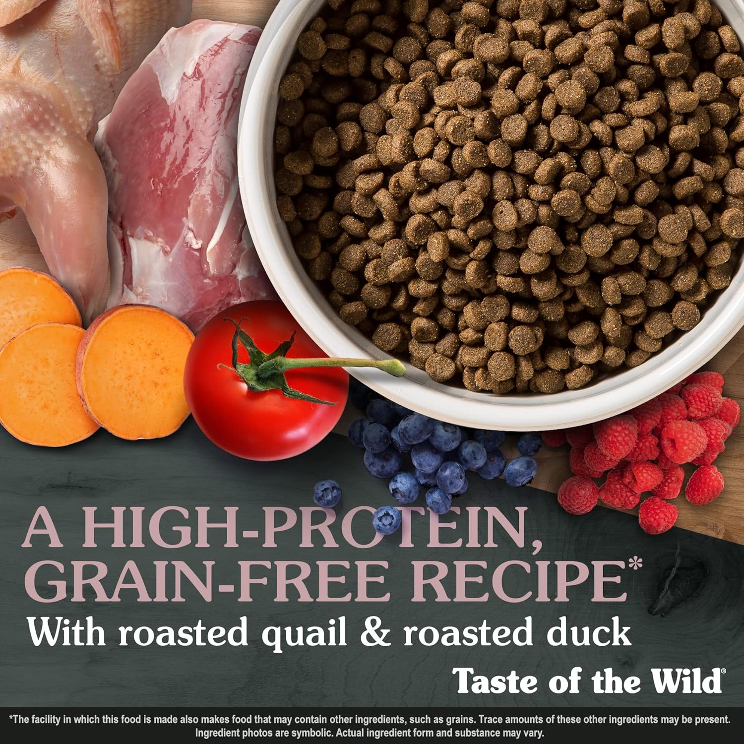 Nourriture sèche de qualité supérieure pour chats et chatons Taste of the Wild, riche en protéines, contenant des superaliments et des nutriments tels que des probiotiques, des vitamines et des antioxydants