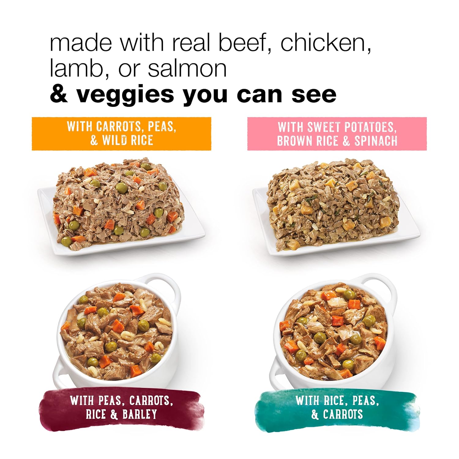 Purina Beneful Wet Dog Food Variety Pack, Prepared Meals  Chopped Blends - (16) 10 oz. Tubs