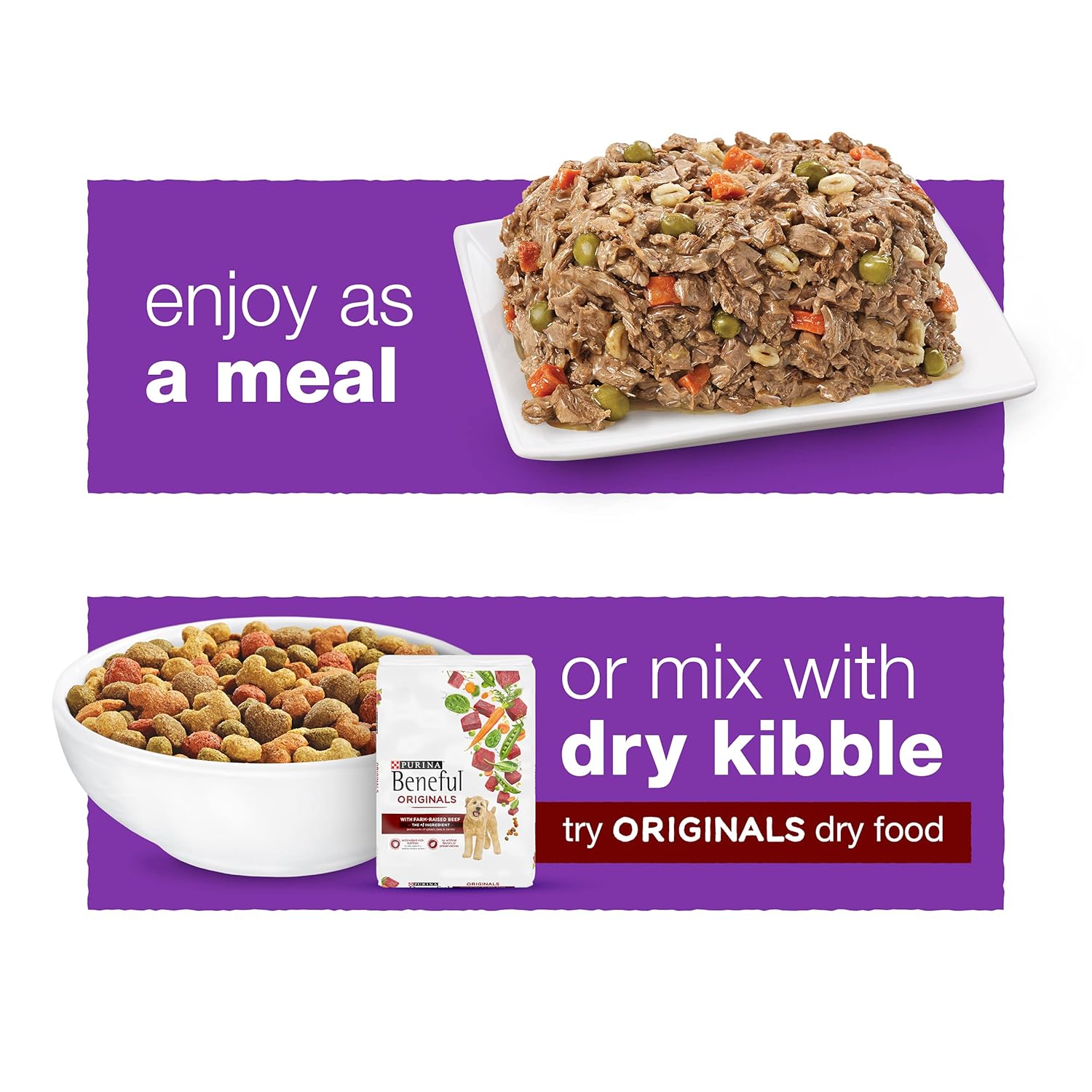 Purina Beneful Wet Dog Food Variety Pack, Prepared Meals  Chopped Blends - (16) 10 oz. Tubs