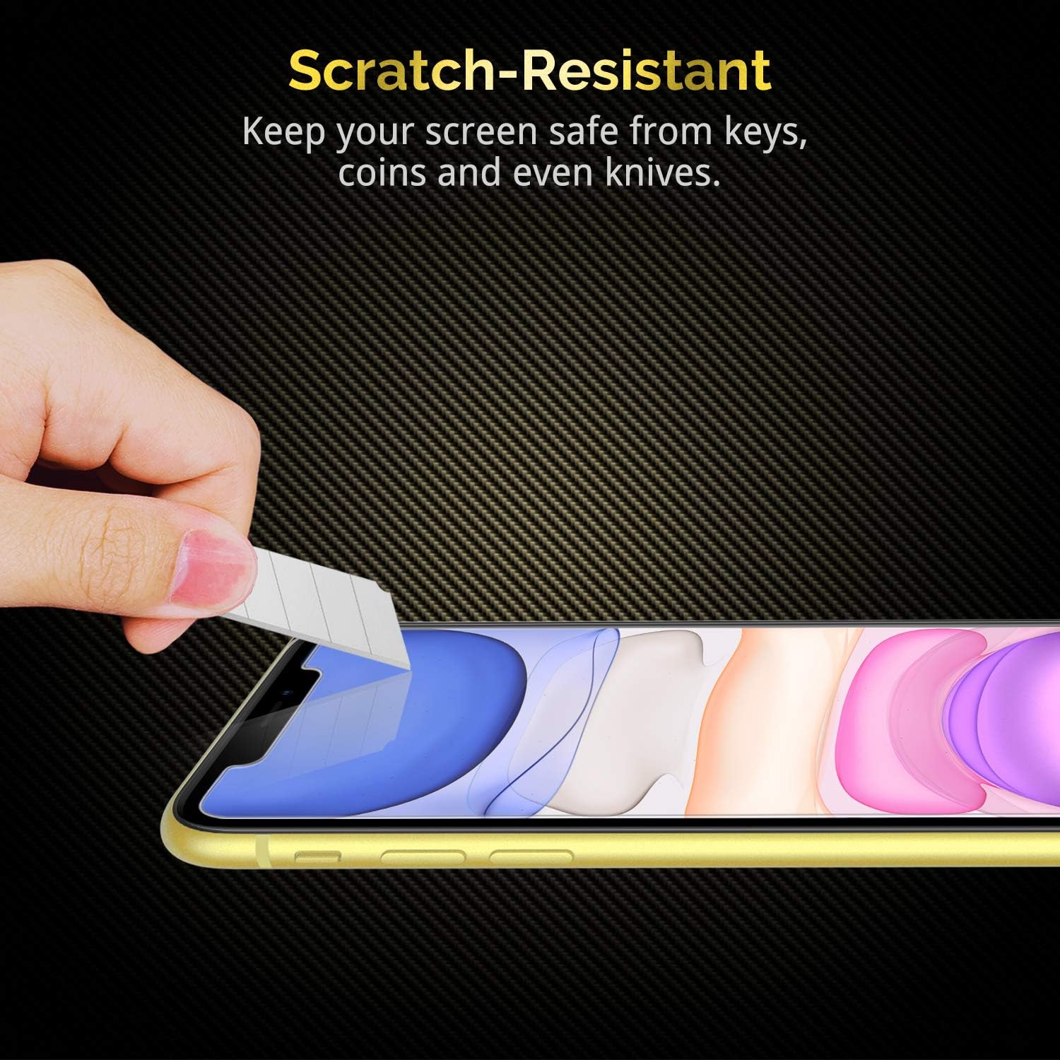 UNBREAKcable Screen Protector for iPhone 11/ iPhone XR 2 Pack, [Easy Installation Frame] [Anti-Scratch] [Anti-Fingerprint] [Bubble Free] Double Defense Premium Tempered Glass for iPhone 11/ XR 6.1