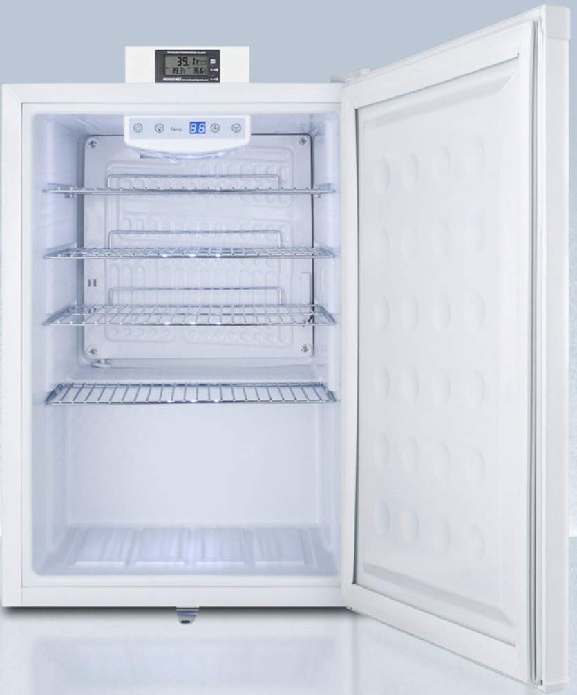 ACCUCOLD FF31L7NZ Compact Commercially Approved Nutrition Center Series All-refrigerator in White Exterior with Front Lock, Digital Temperature Display and Digital Thermostat · v5