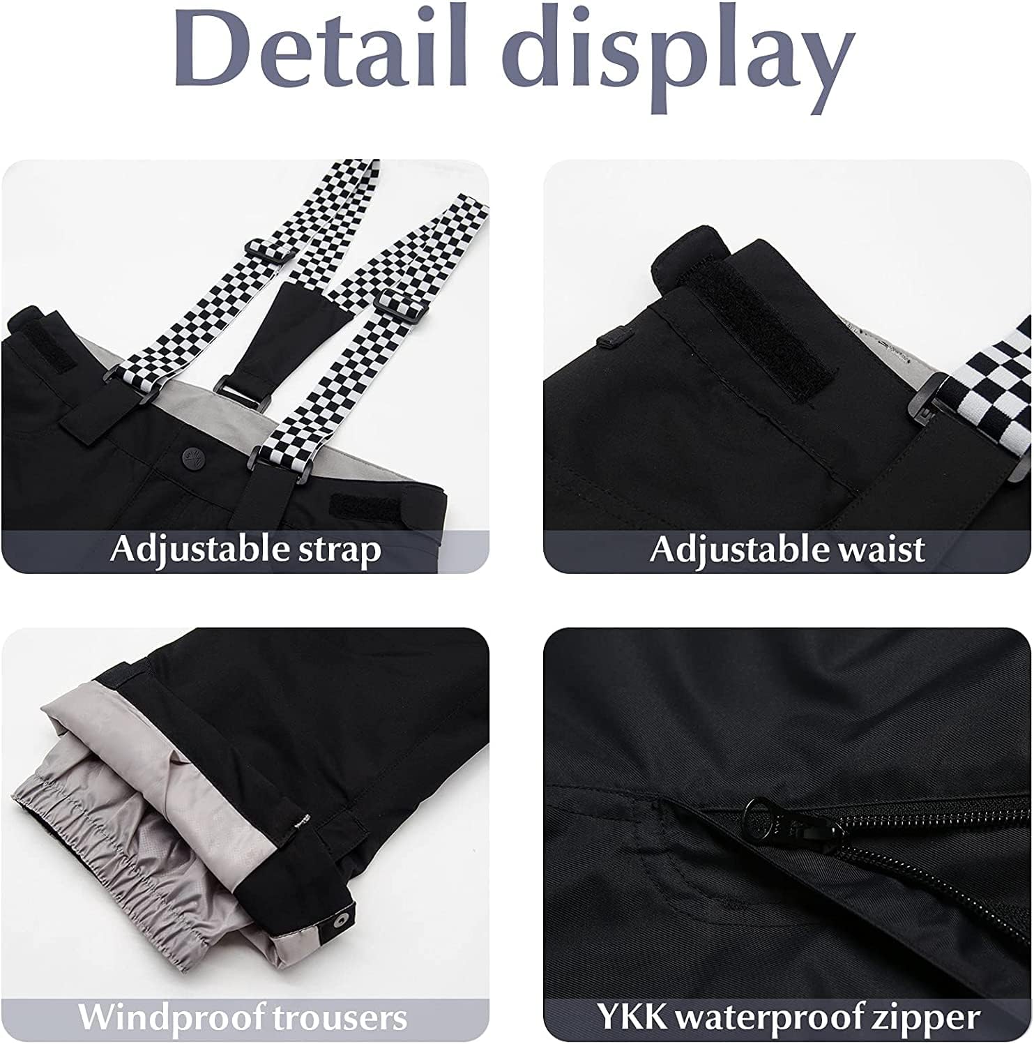 GSOU SNOW Womens Ski Jackets and Pants Set Snowboarding Snowsuit Snow Coat Hooded Waterproof Windproof · v8
