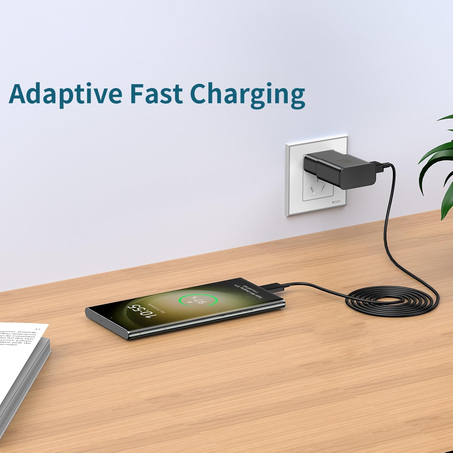 Android Phone Charger, Samsung Charger Fast Charging Cord with 6.6ft Type C Cable for Samsung Galaxy S24/S24Ultra/S23/S23 Ultra/S22/S21/S20/S20 /S10/S10 /S10e/S9/S9 /S8/S8Plus/Note 8/9/10/20